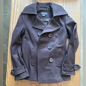 1 Madison Women's Dark Brown Peacoat